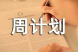 关于周计划锦集6篇