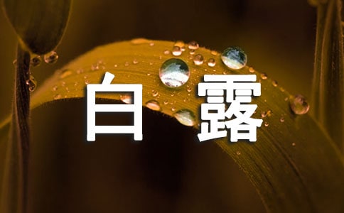 九月白露的寄语(热)