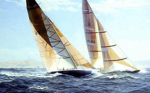 中班美术教案:帆船