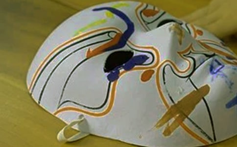 大班美术教案五彩脸谱