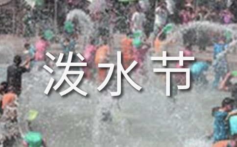 快乐的泼水节教案(精选8篇)