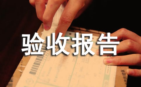 验收报告范文