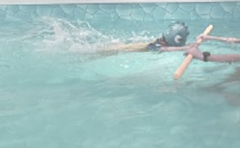 一个不会游泳的人掉进了水里却没有淹死,为什么?