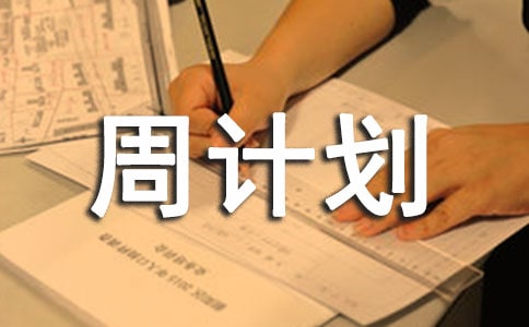 实用的周计划作文【推荐】